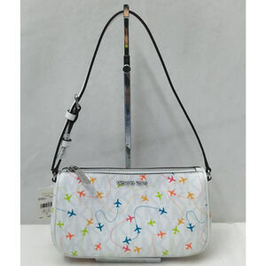 Michael Kors Jet Set Multicolor Leather Airplane Pouchette Shoulder Bag -NWT